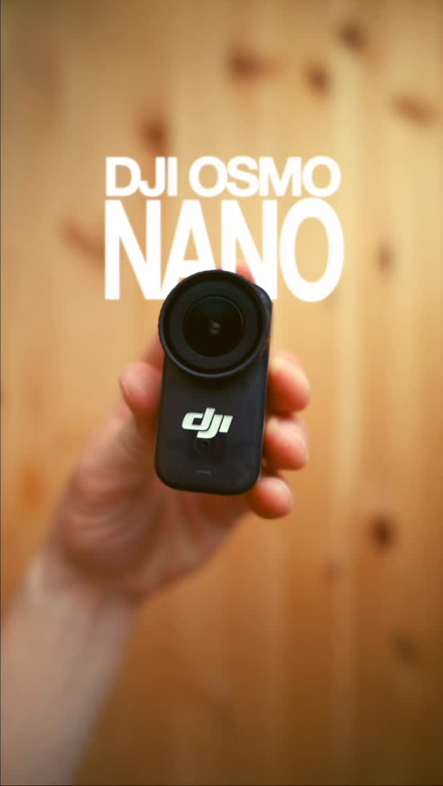 Instagram post by @peace_gates for DJI. Caption reads: DJI OSMO NANO is my favorite action camera ever!....