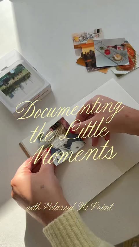 Instagram post by @judymariegartner for Polaroid. Caption reads: [...] the little moments with @Polaroid ⭐️....