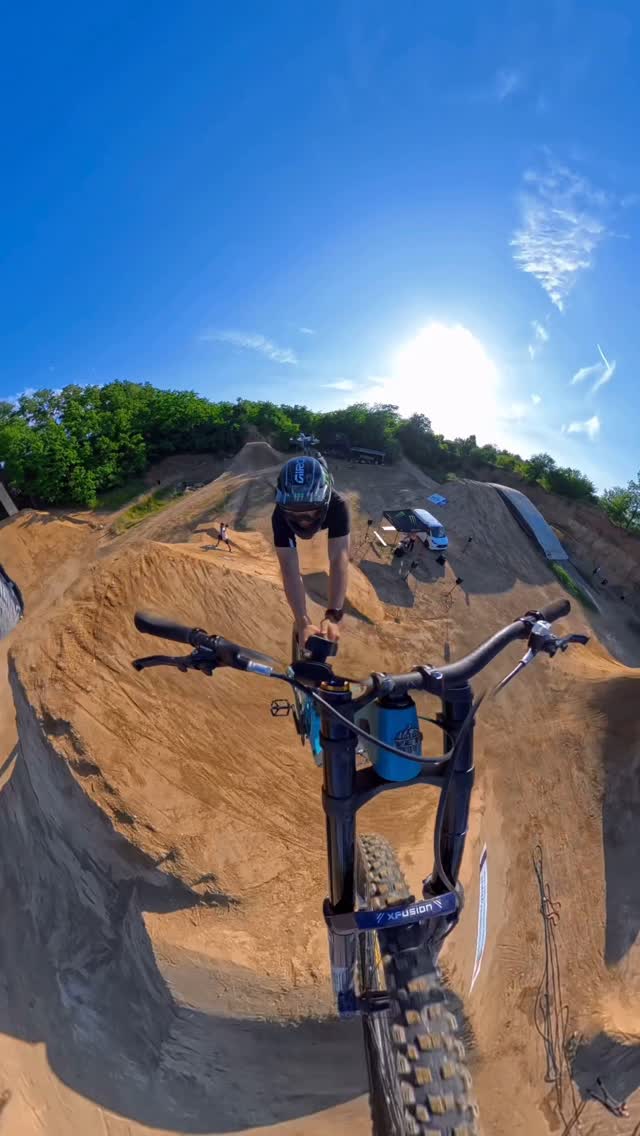 Instagram post by @adolfsilva for Insta360India. Caption reads: POV dreams 😤 @backyardbattle_mtb 

Shot on....