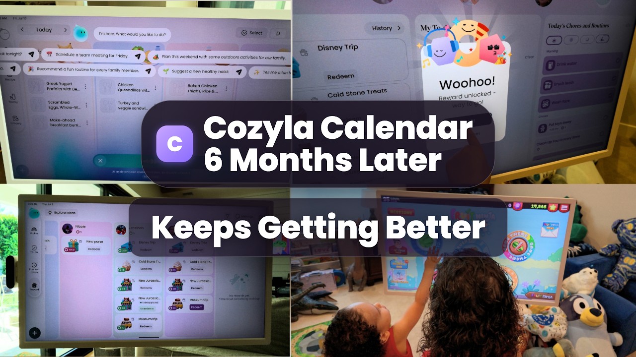 YouTube post by @jspring86 for PartnerBoost. Caption reads: Cozyla Digital Calendar 6 Months Later - The....