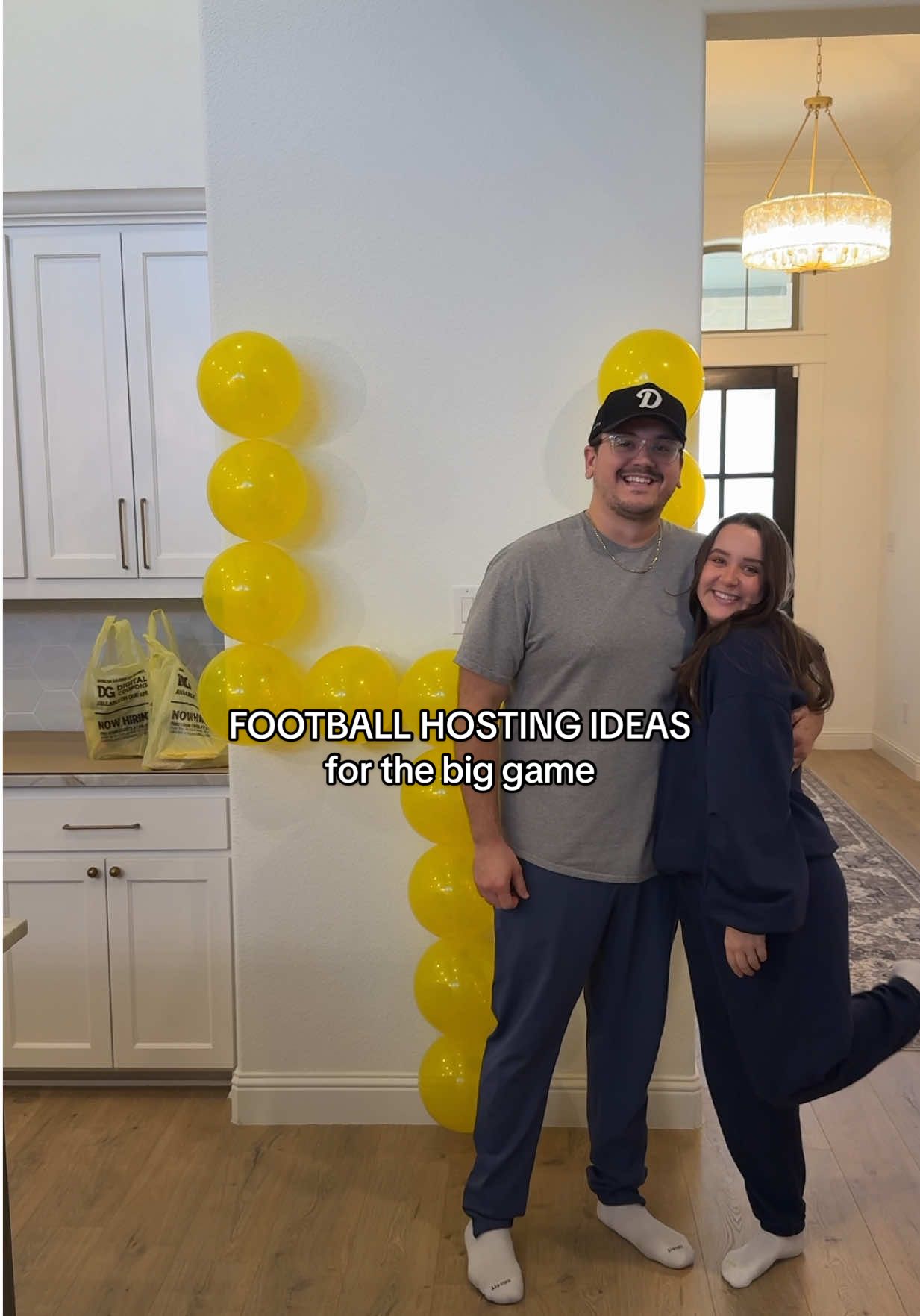 TikTok post by @_jadeoneal for Dollar General. Caption reads: #DollarGeneralPartner EASY FOOTBALL PARTY IDEAS 🏈....