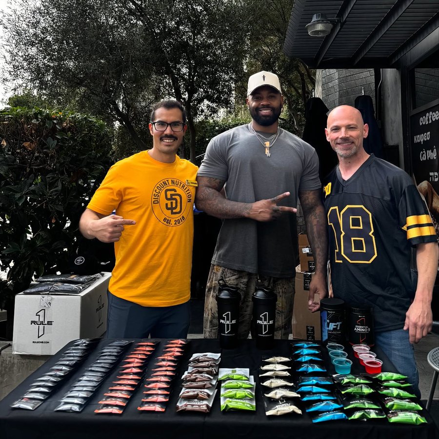 Instagram post by @chef_boyard_j for Rule One Proteins. Caption reads: [...] JWILL @simplygmeals JWILL @ruleoneproteins....