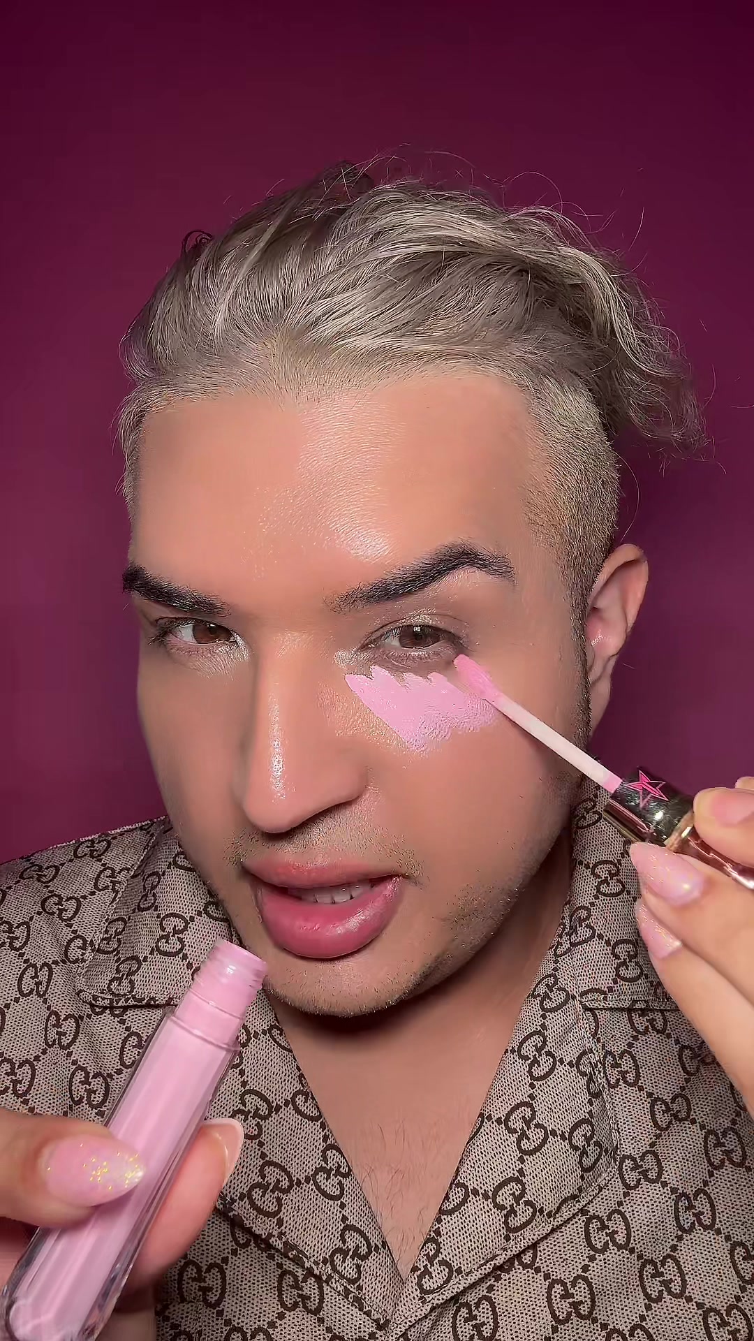 TikTok post by @richlux713 for Jeffree Star Cosmetics. Caption reads: Obsessed with @Jeffree Star Cosmetics candy youth....
