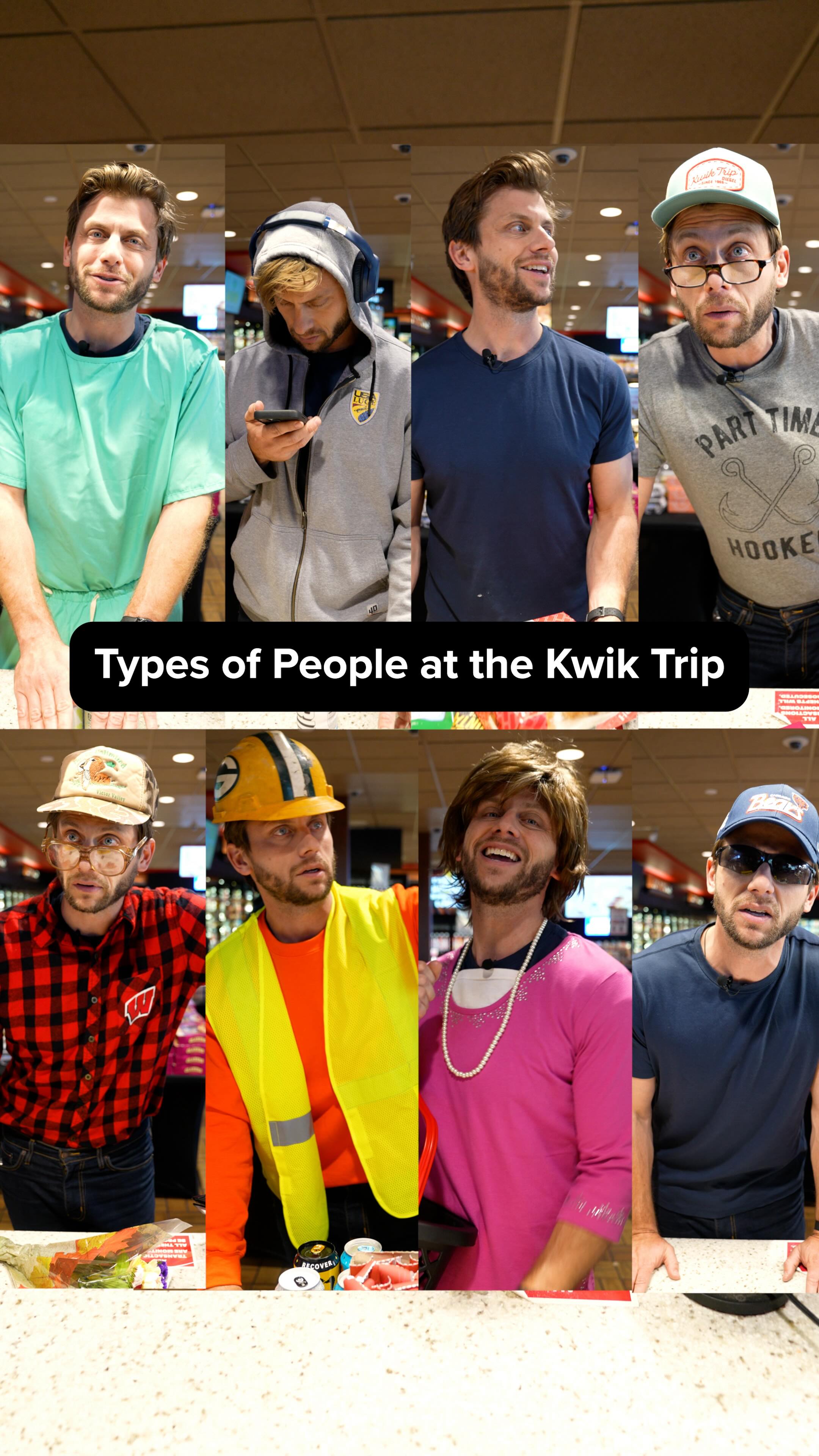 Instagram post by @charlieberens for Kwik Trip. Caption reads: Did we miss anyone? 🍩
.
.
.
#gas #gasstation....