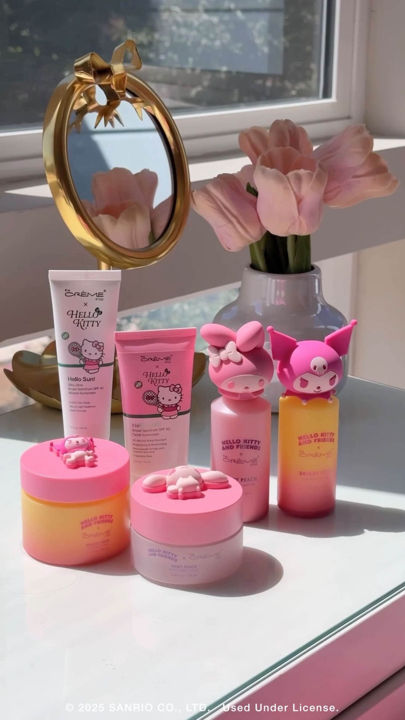 Instagram post by @thatsheart for Hello Kitty. Caption reads: k-beauty skincare AND hello kitty?! YES PLEASE.....