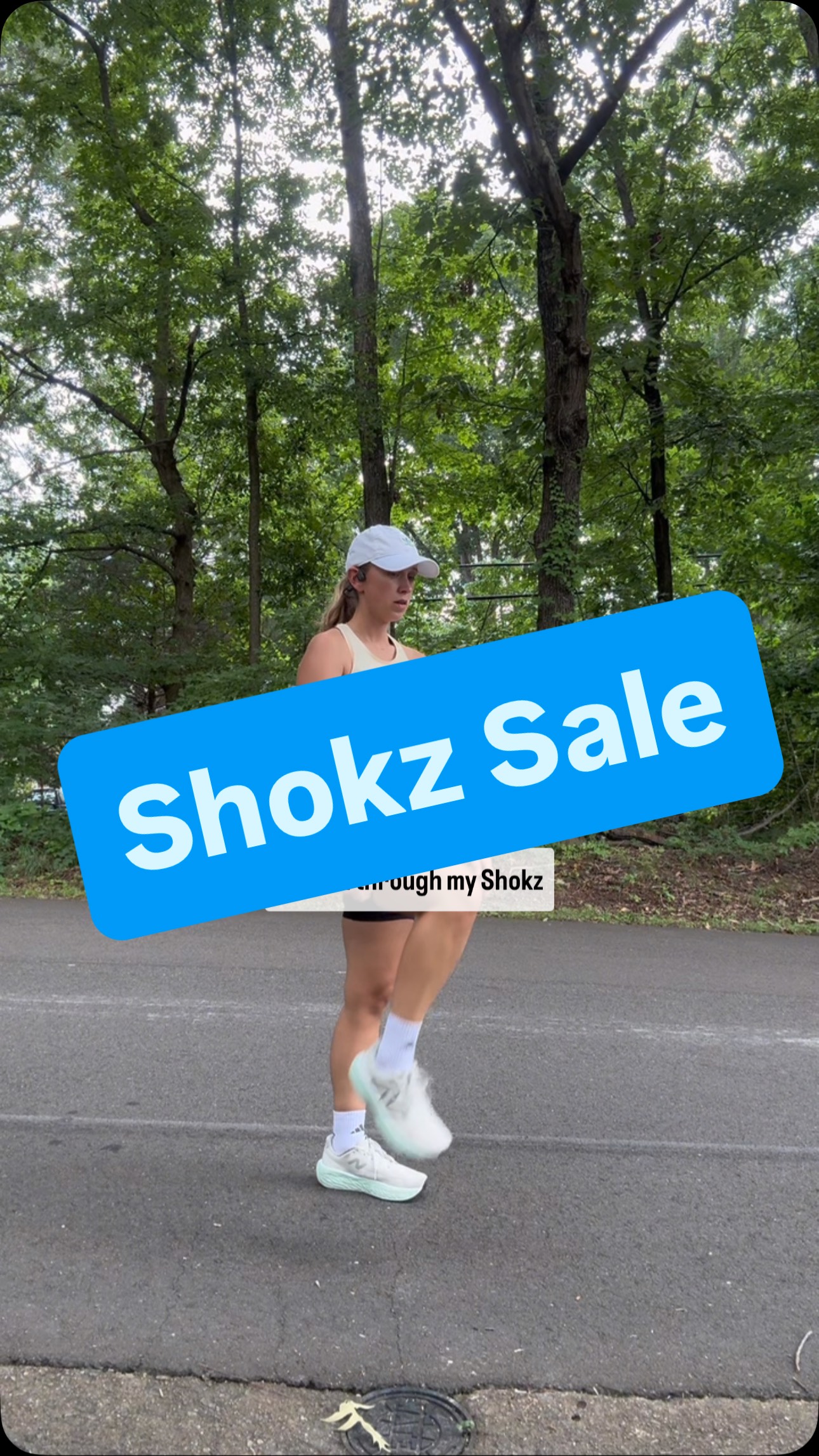 Instagram post by @dr.lisa.dpt for Shokz. Caption reads: One of my favorite running accessories is now on....