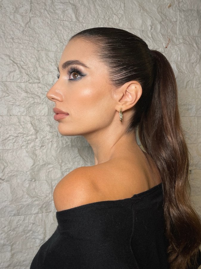 Instagram post by @rachelaraz for Nanushka. Caption reads: Son birkaç akşamdan ortaya karışık siyah manifesto....