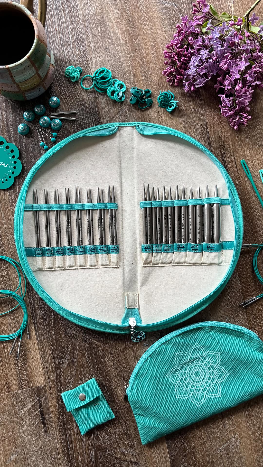 Instagram post by @knittingwellness for KnitPro. Caption reads: Ad | Knitting has become my daily ritual for calm.....