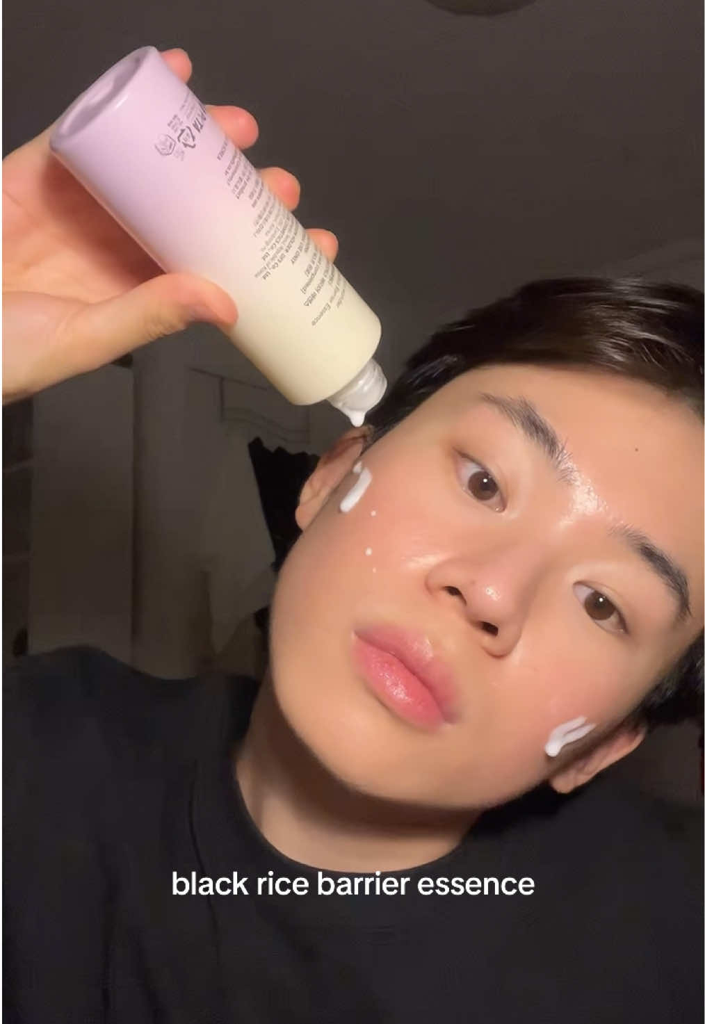 TikTok post by @linpascalin for Haruharu Wonder. Caption reads: when you skin barrier is compromised you should....