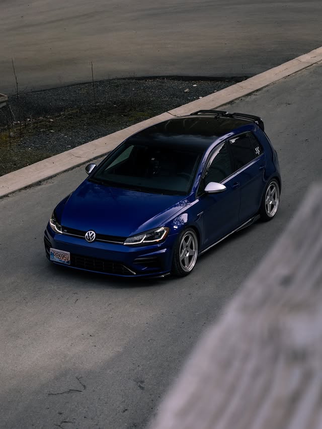 Instagram post by @austinmk7r for VWB. Caption reads: new @034motorsport camber mounts from @ecstuning....