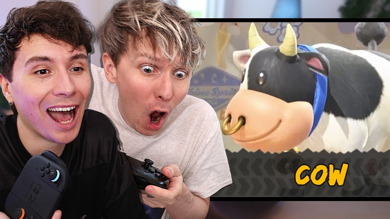 YouTube post by @DanAndPhilGAMES for Saily. Caption reads: Dan vs. Phil: MARIO KART WORLD.