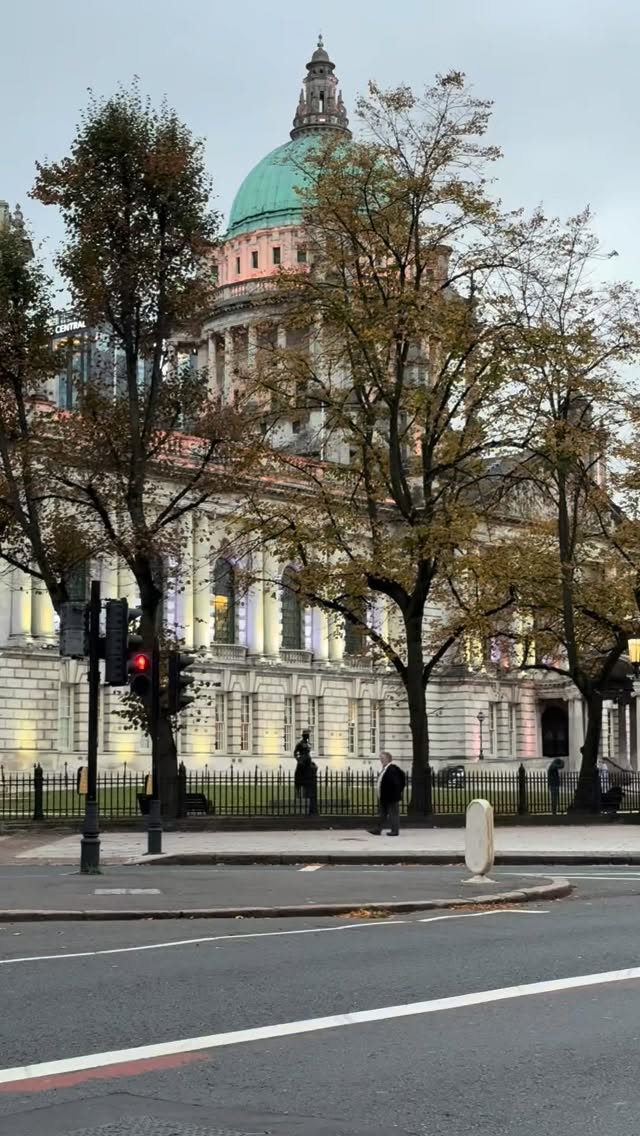 Instagram post by @sashaferg for Discover Northern Ireland. Caption reads: Dinner dates in Belfast 🏗️ 🍝 

Finally got down....