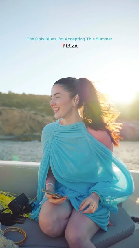 Instagram post by @aasthashah97 for Bombay Sapphire. Caption reads: Summer in Blue🩵 @bombaysapphire #AD....