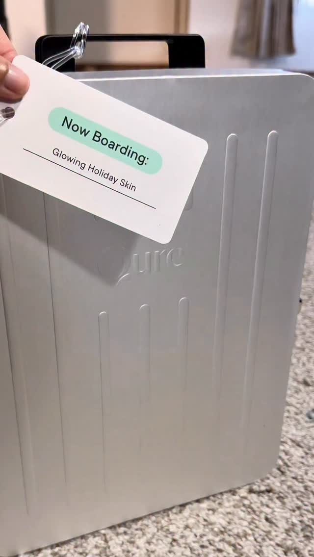 Instagram post by @ra_sha85 for Qure Skincare. Caption reads: Holiday skin unlocked ✨
Glowy, smooth, and....