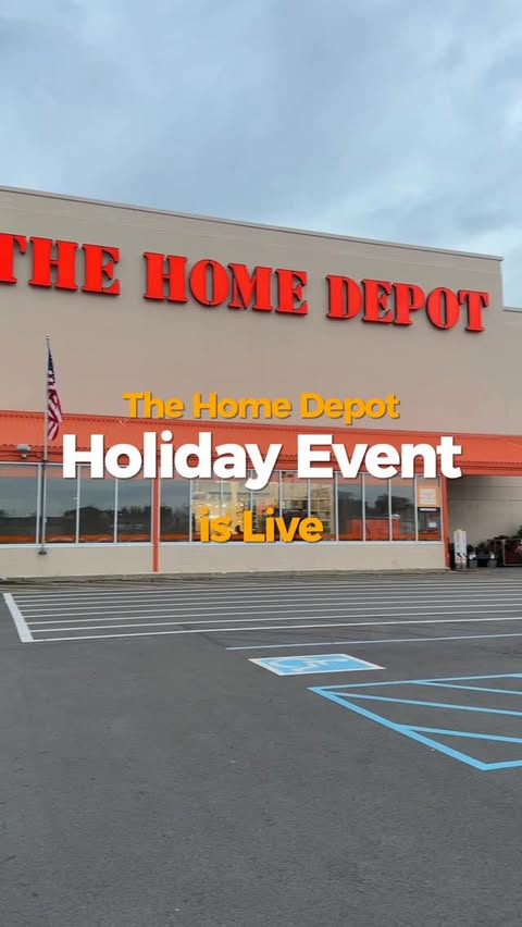 Instagram post by @dilamiraco for The Home Depot. Caption reads: #ad Home Depot’s Holiday Event is officially LIVE!....