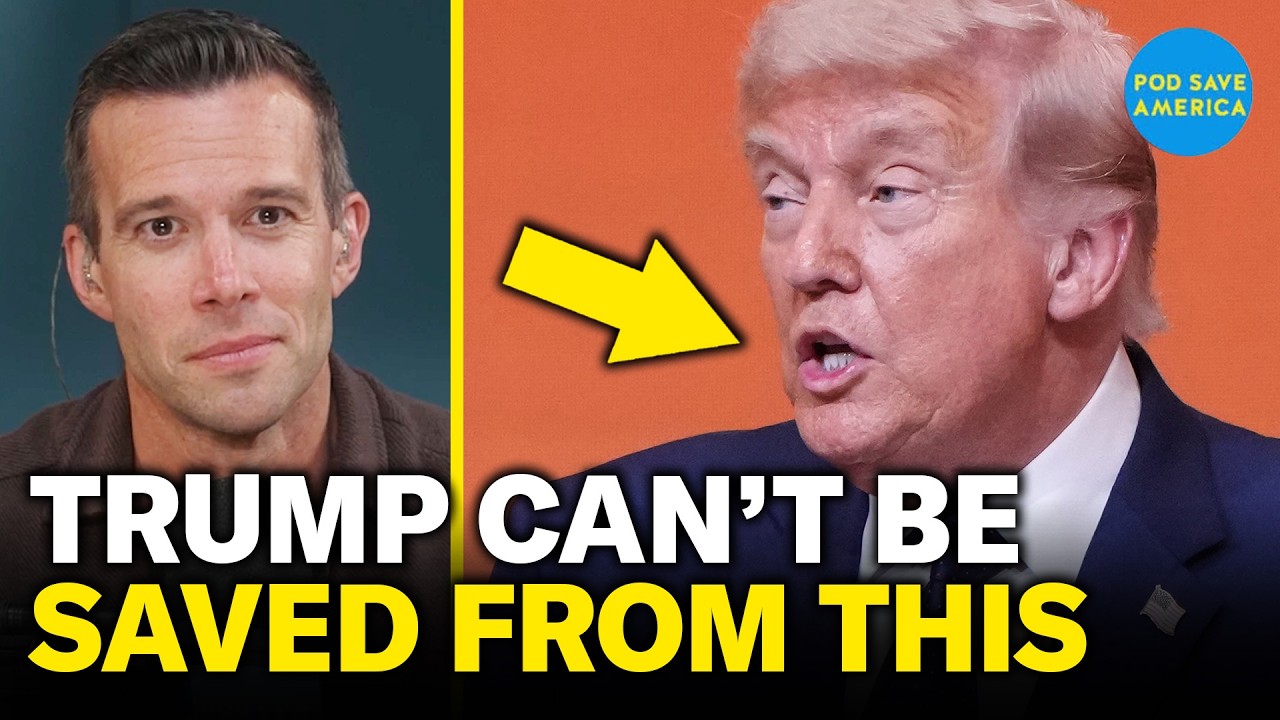 YouTube post by @podsaveamerica for SimpliSafe. Caption reads: [...] 2024 autopsy. CHECK OUT OUR SPONSORS:....