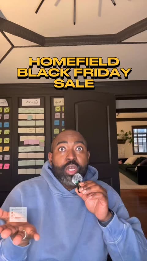 Instagram post by @gamedaygrails for Homefield Apparel. Caption reads: HOMEFIELD BLACK FRIDAY SALE

The good folks at....