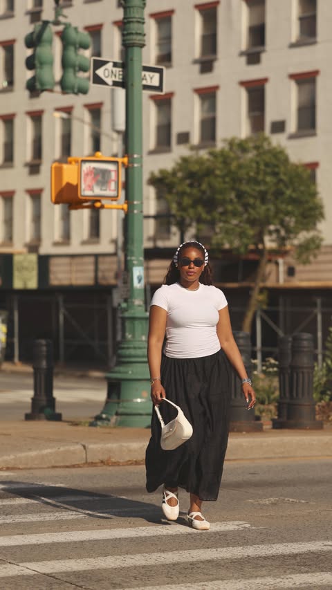 Instagram post by @kayebassey for DSW Designer Shoe Warehouse. Caption reads: Summertime in the city with the @ciaramiller___ +....
