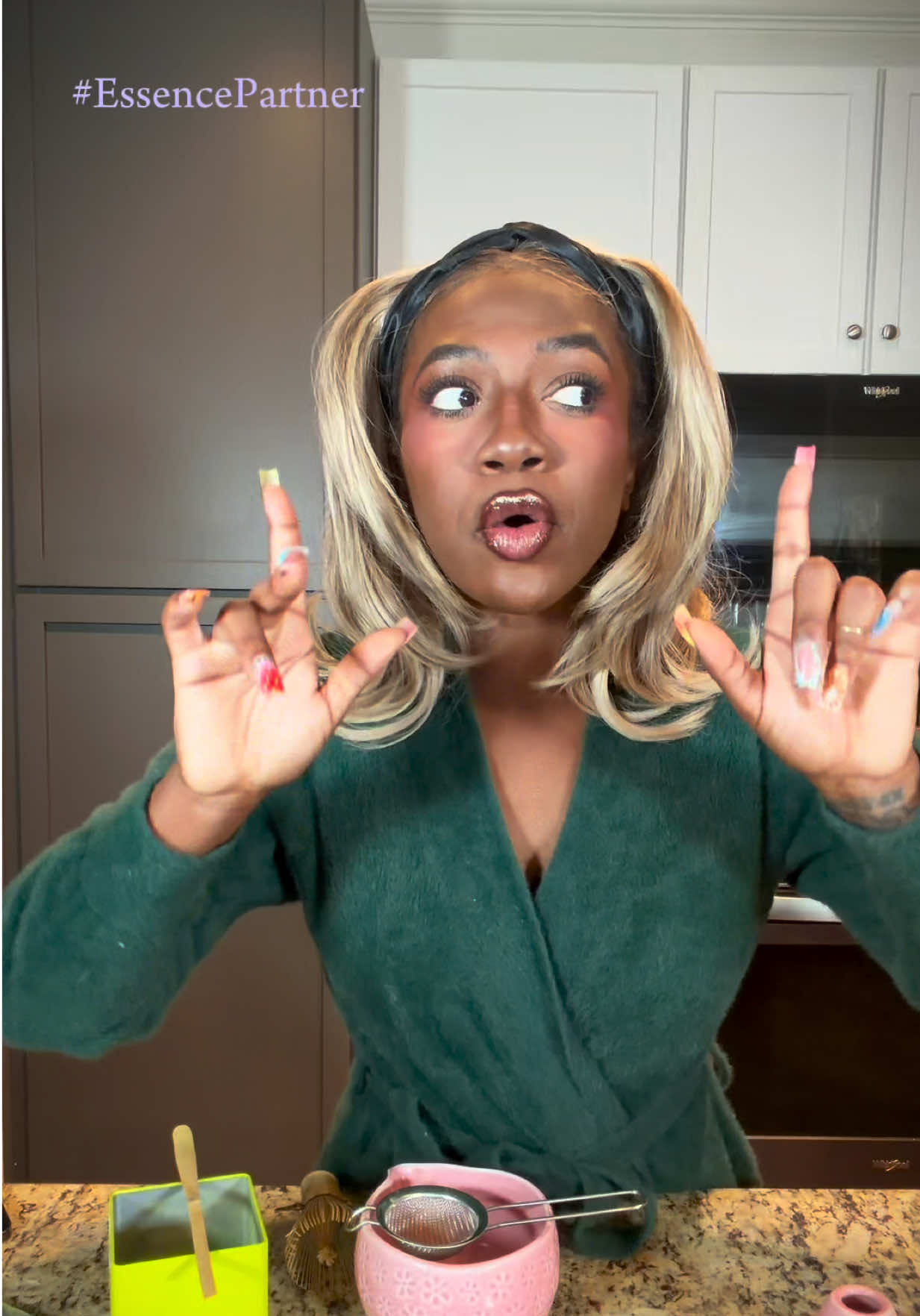 TikTok post by @thenotoriousvic for ESSENCE. Caption reads: WHICH ESSENCE FESTIVAL FRIEND ARE YOU? WHO ARE YOU....