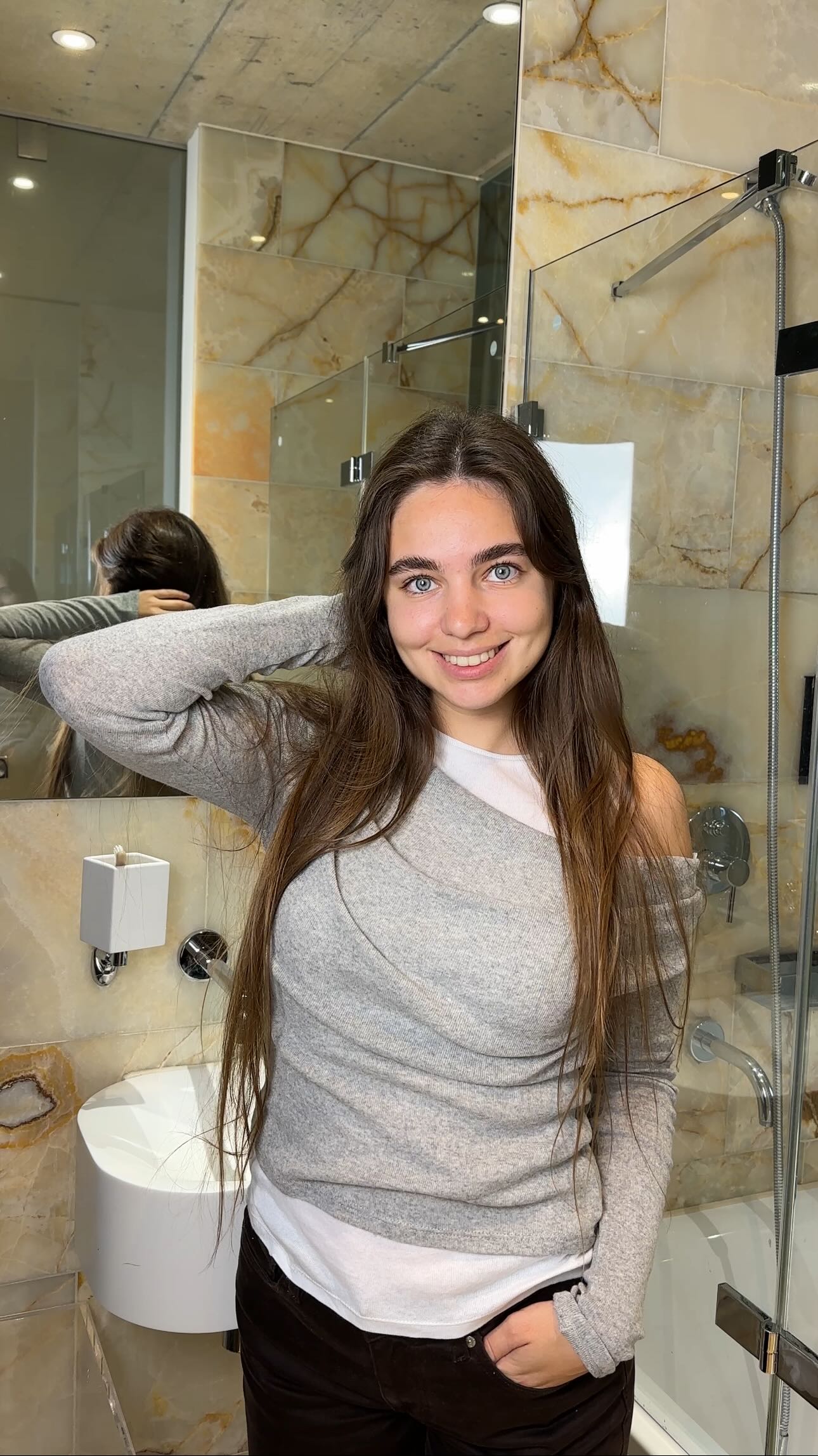 Instagram post by @regina.makh for René Furterer. Caption reads: Discover the new Triphasic Active Grow range from....