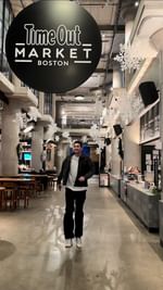 Instagram post by @graydoncutler for Brooklinen. Caption reads: Recap of my event at @timeoutmarketboston ! So....