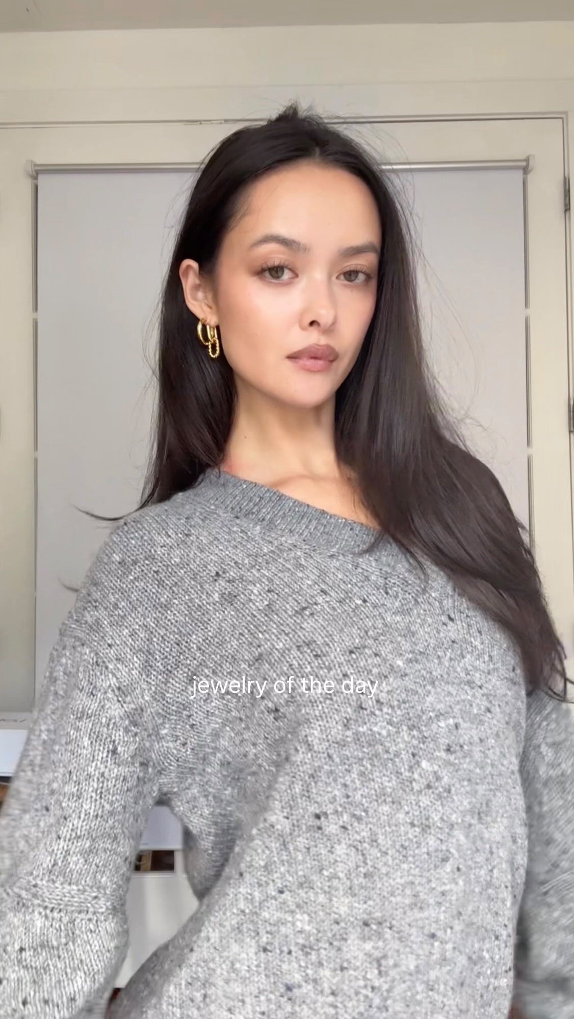 Instagram post by @jasminespuur for ana luisa. Caption reads: What I’m wearing today, tomorrow, and the day....