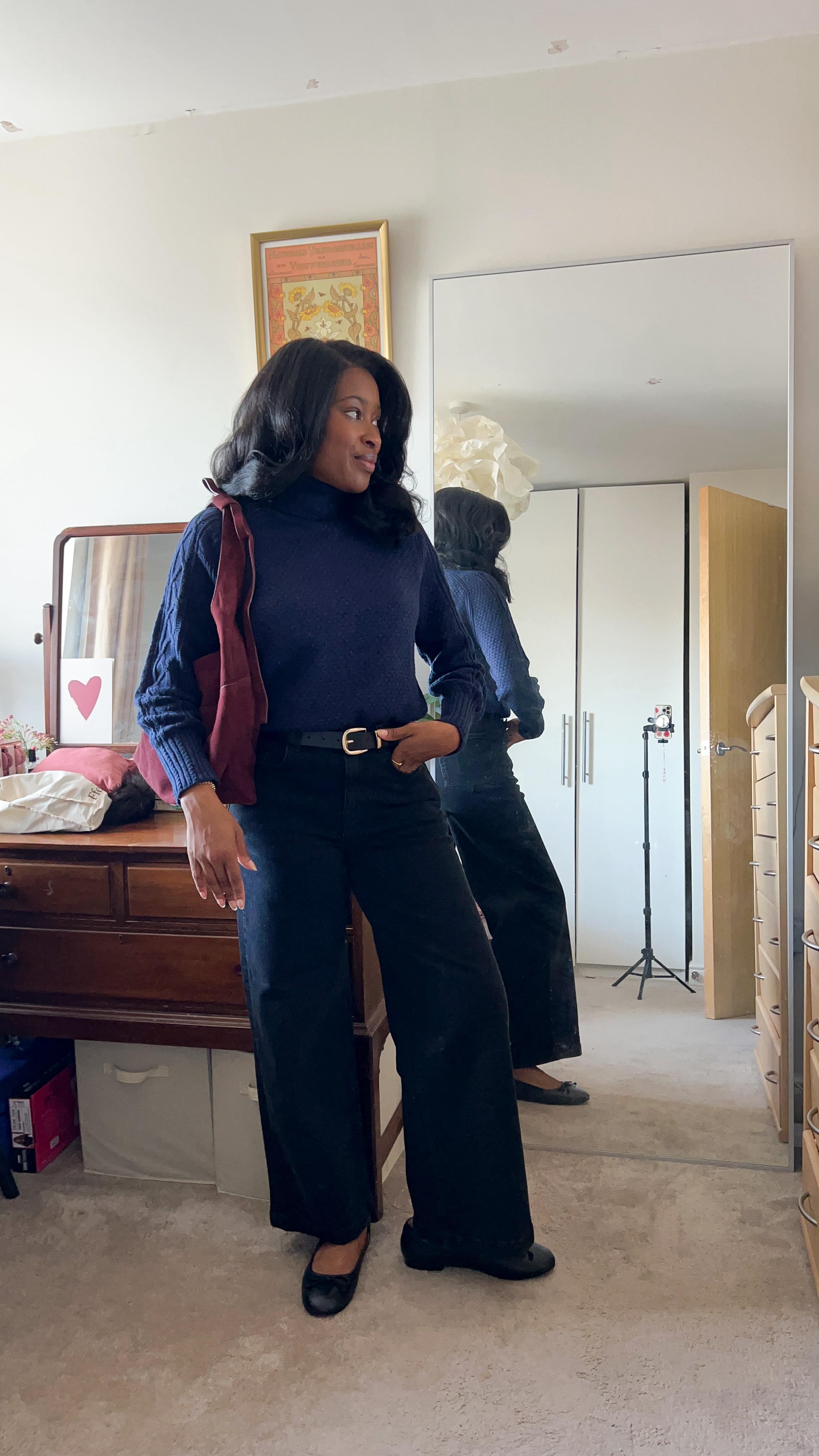 Instagram post by @inmysundaybest for FatFace. Caption reads: Ad• Transitional weather calls for denim that does....