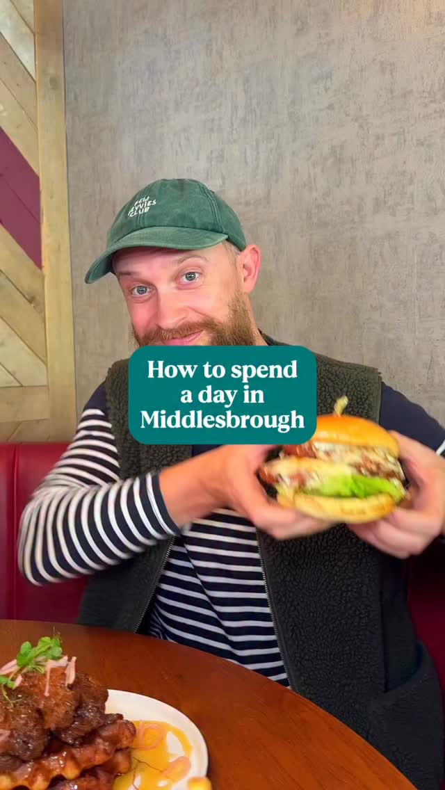 Instagram post by @the.yorkshireman for Deliveroo. Caption reads: AD The ultimate day out in Middlesbrough with the....