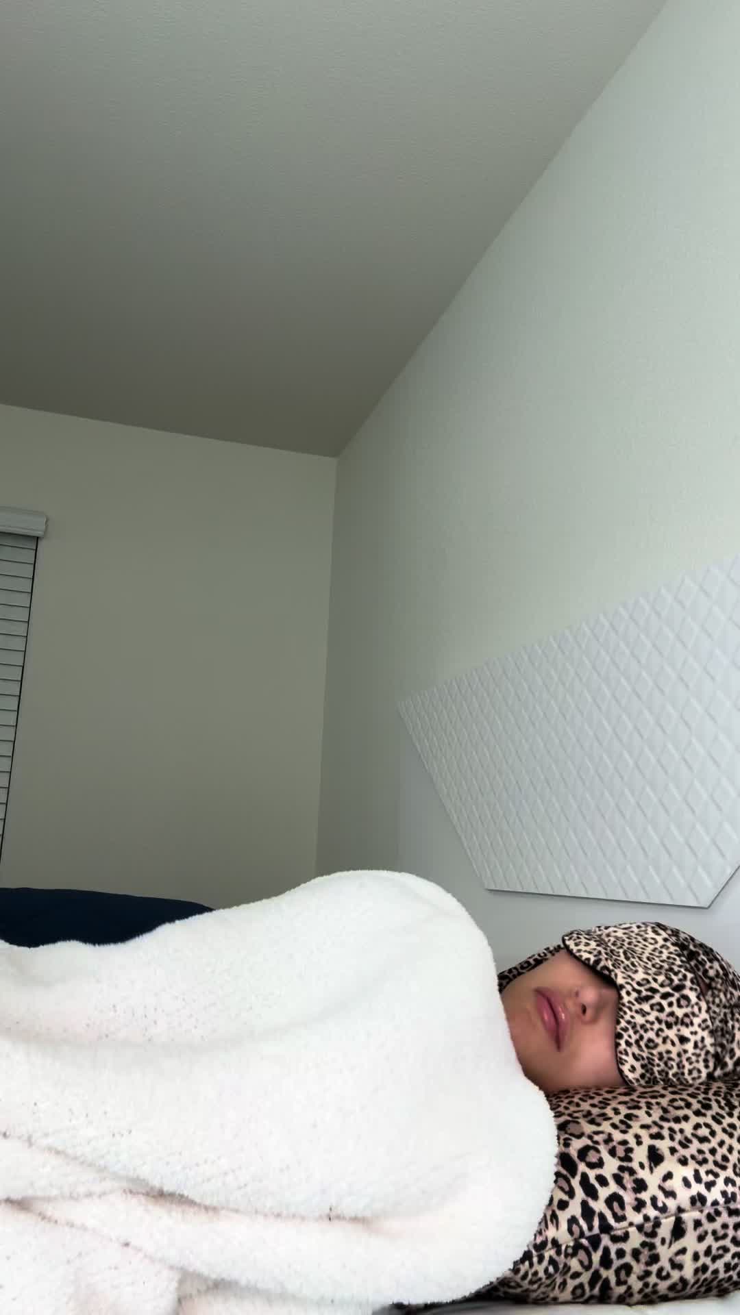 TikTok post by @lifewithadrienne for Blissy. Caption reads: My upgraded nightly routine with Blissy. Shop....