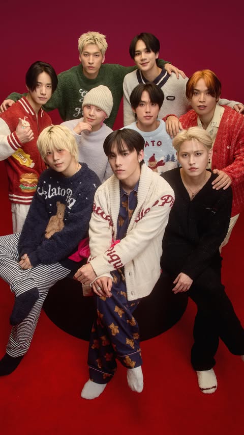 Instagram post by @official_jo1 for Apple Music. Caption reads: Secret Santa, an a cappella performance of “Last....