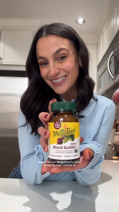 Instagram post by @dietitiancass for MegaFood. Caption reads: [...] shedding and brittle nails. #MegaFoodPartner....