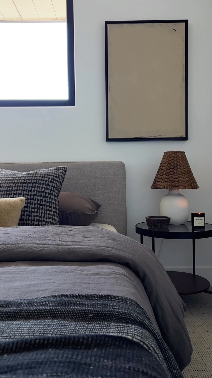 Instagram post by @arvinolano for Article. Caption reads: Our little guest bedroom is ready for guests! I....