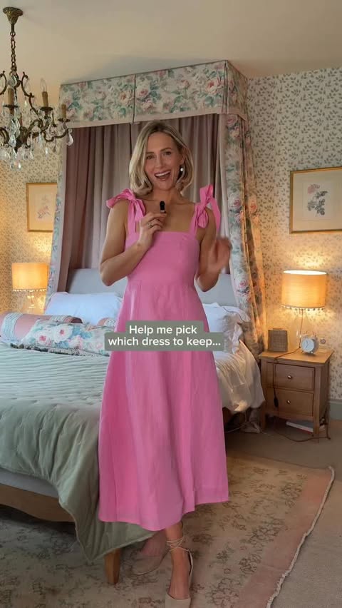 Instagram post by @all.thats.pretty for Aspiga. Caption reads: Help!! Which @aspigalondon dress is your....