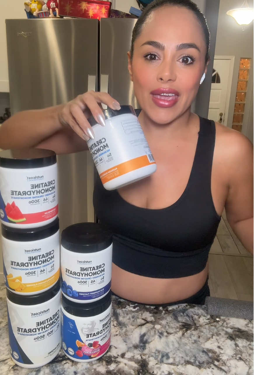 TikTok post by @karinabuketi for Nutricost. Caption reads: #nutricost #creatine #nutricostcreatine [...].