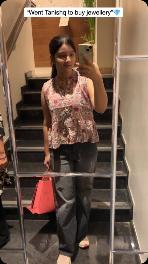 Instagram post by @aarohi__.15 for Tanishq. Caption reads: Ye kya Tanishq walo 👀😂🤣 i was not ready for....