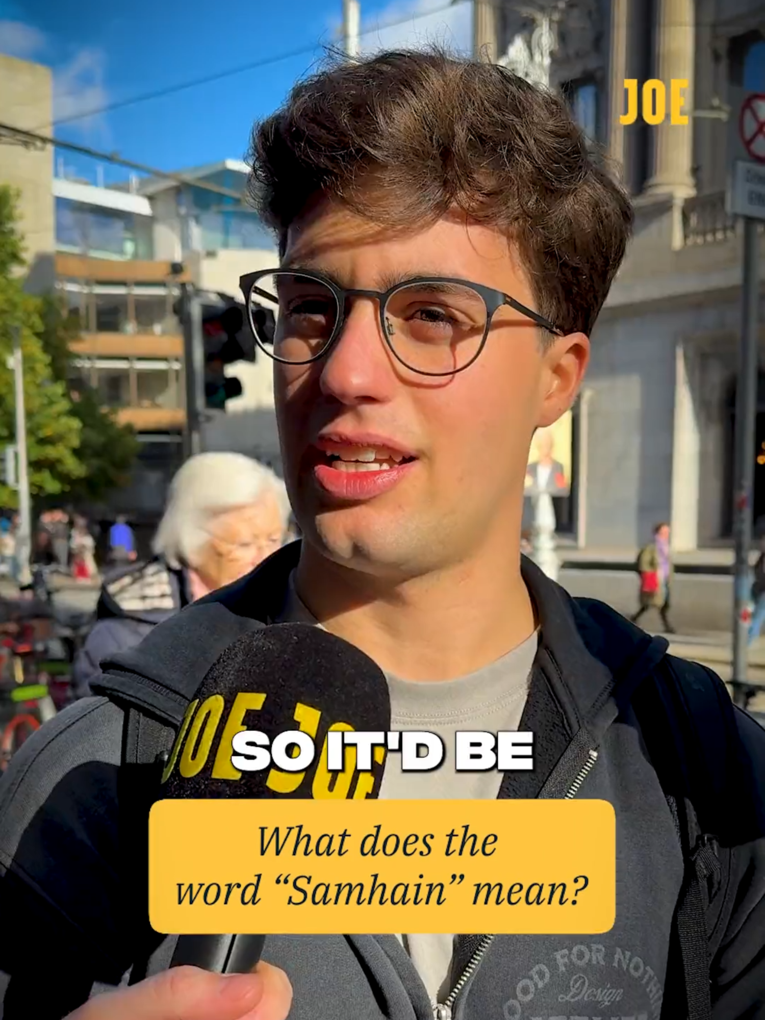 TikTok post by @joedotie for Discover Ireland. Caption reads: [...] 🎃 #IrelandHomeofHalloween w....