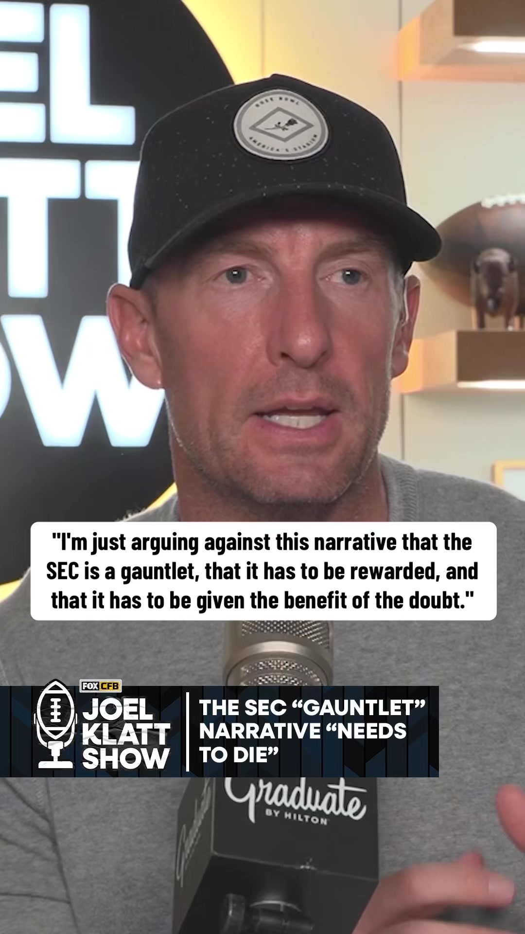 TikTok post by @joelklattshow for Hilton. Caption reads: [...] to die.” Do you agree? Sponsored by @hilton....