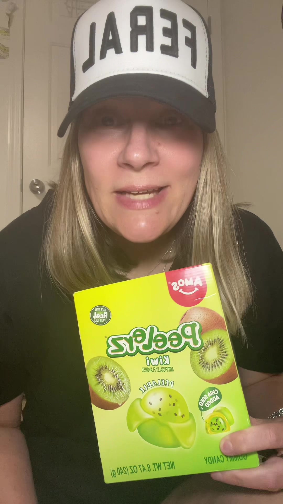 TikTok post by @suyamamama for Amos Sweets. Caption reads: [...] Click that link to get yours today 🍬 @Amos....