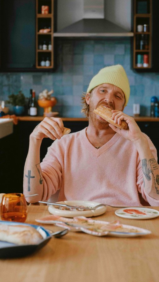 Instagram post by @delrezpaulchef for Westwing. Caption reads: Step inside the vibrant home of Belgian chef....