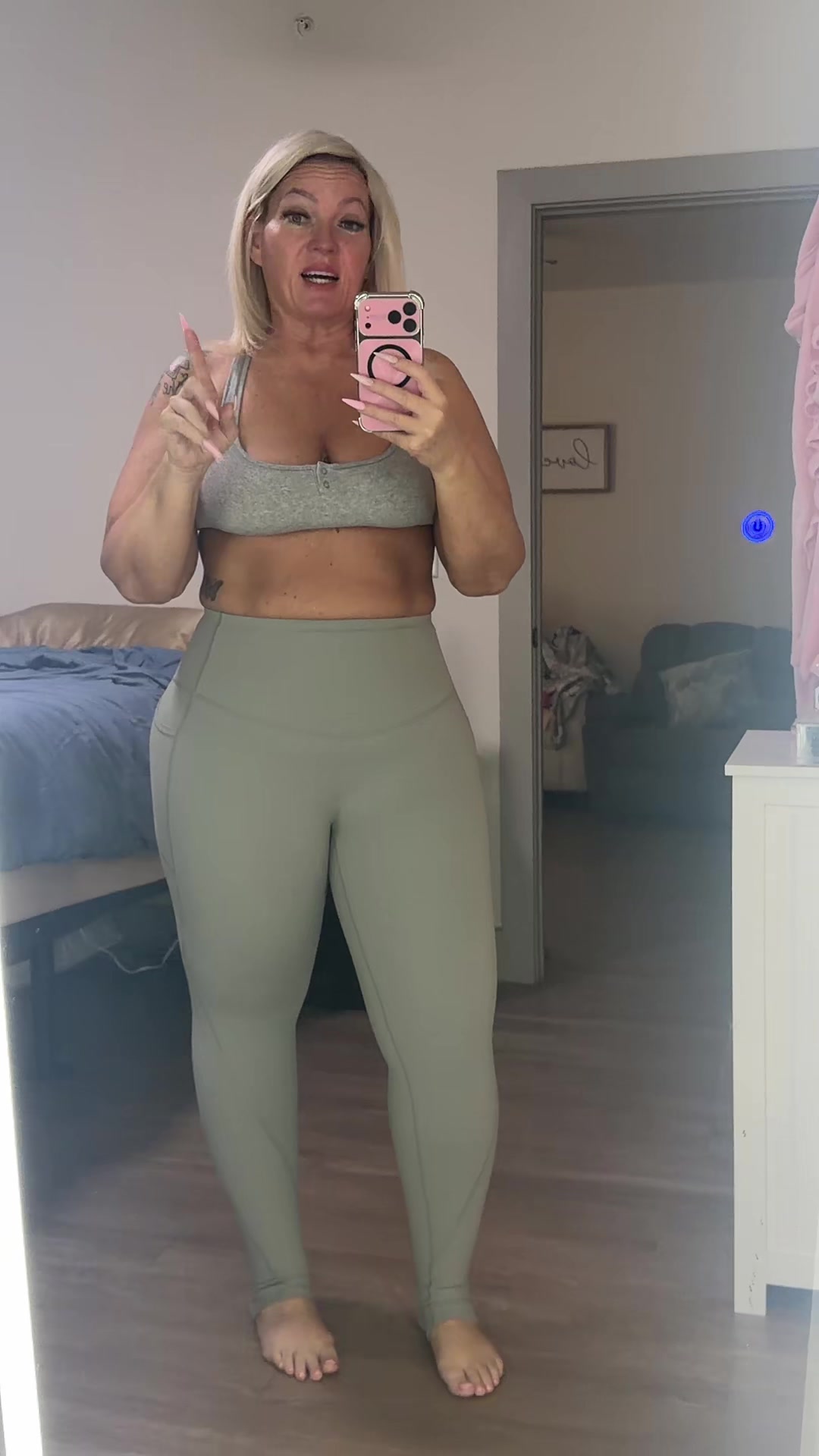 TikTok post by an influencer for BRXL. Caption reads: @BRXL #fyp #leggings #bootylifting [...].