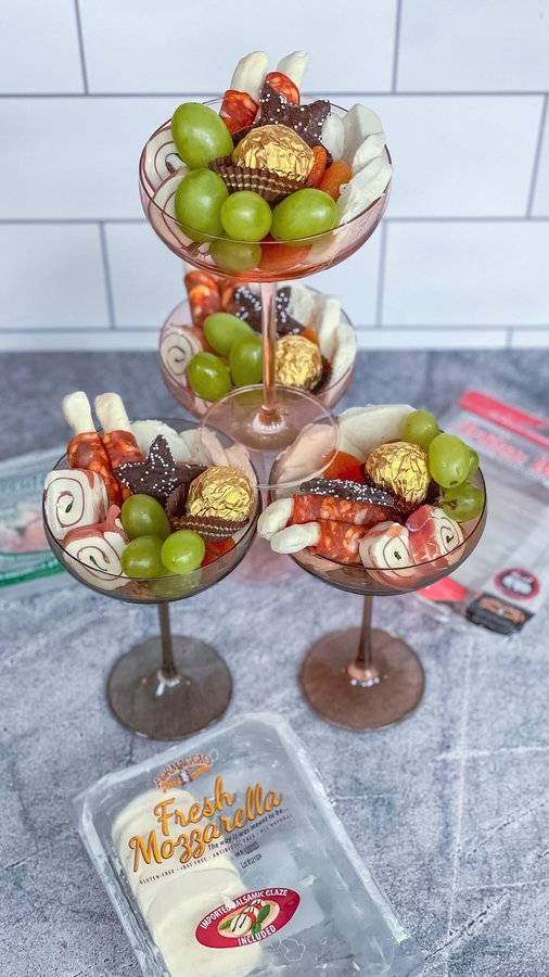 Instagram post by an influencer for Formaggio Cheese. Caption reads: [...] a coupe filled with @formaggiocheese ‘s....