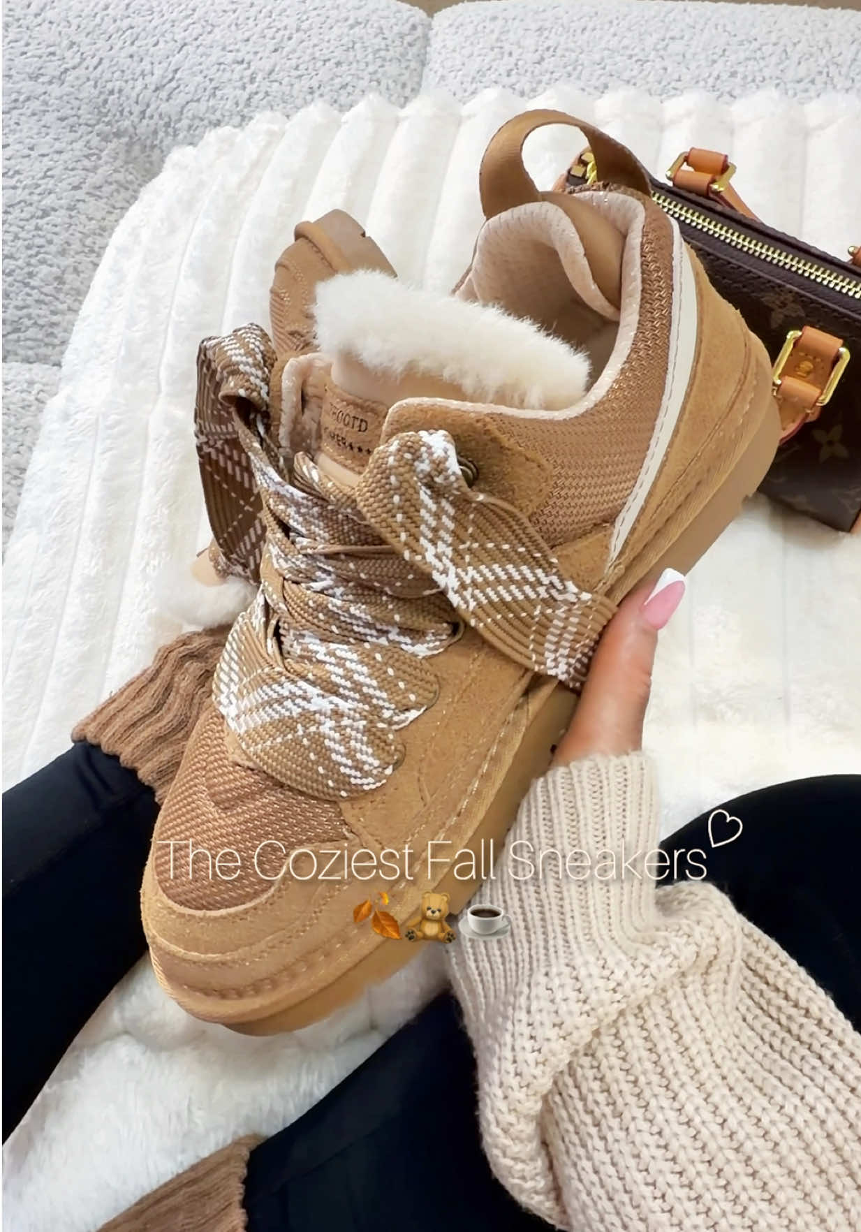 TikTok post by @constanceconnie1 for Evellyhootd. Caption reads: These Evellyhootd sneakers are the perfect....