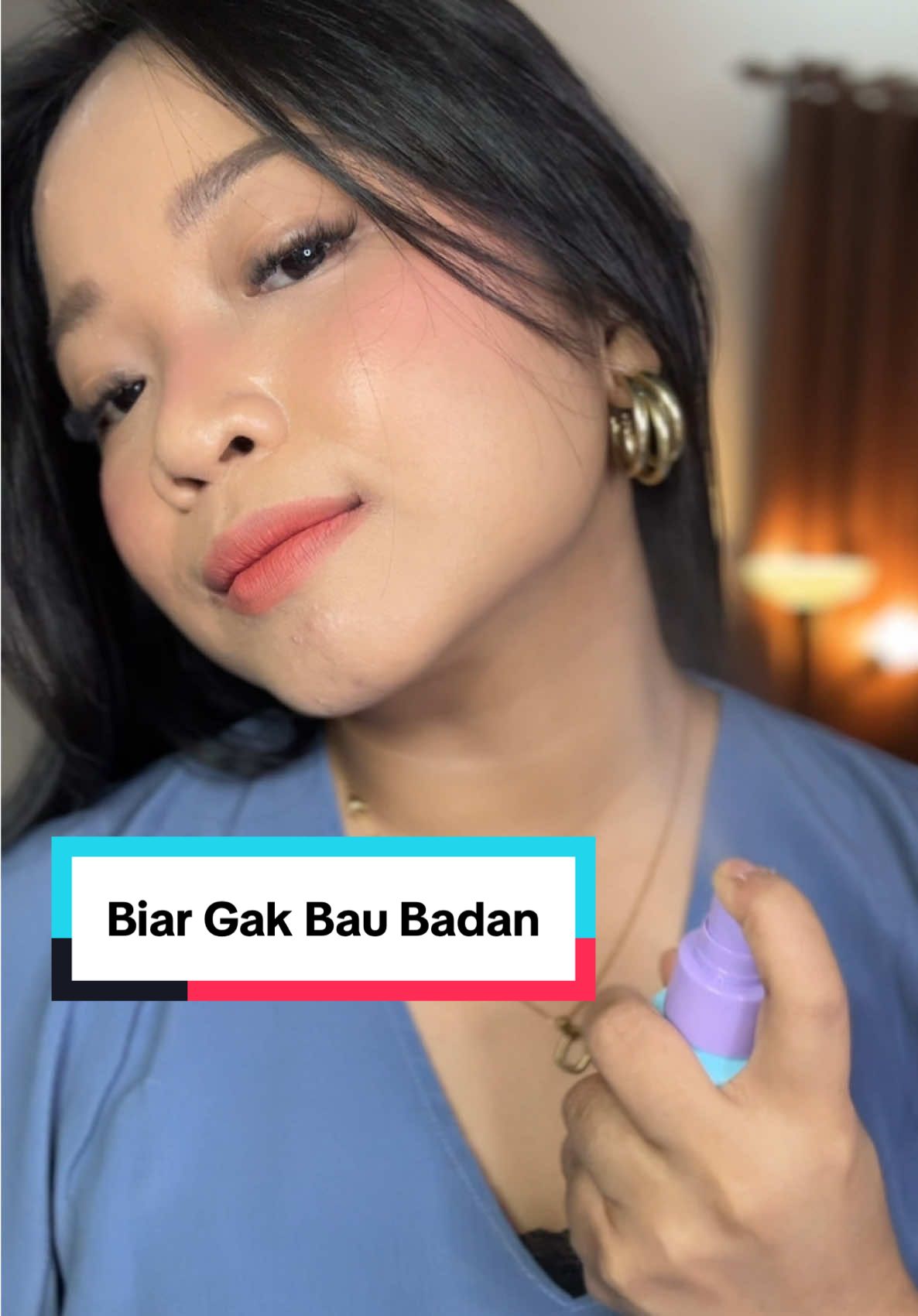 TikTok post by @aulia.ck for Bioré. Caption reads: [...] sampe deh, bikin gak nyaman aja.  Pakai....