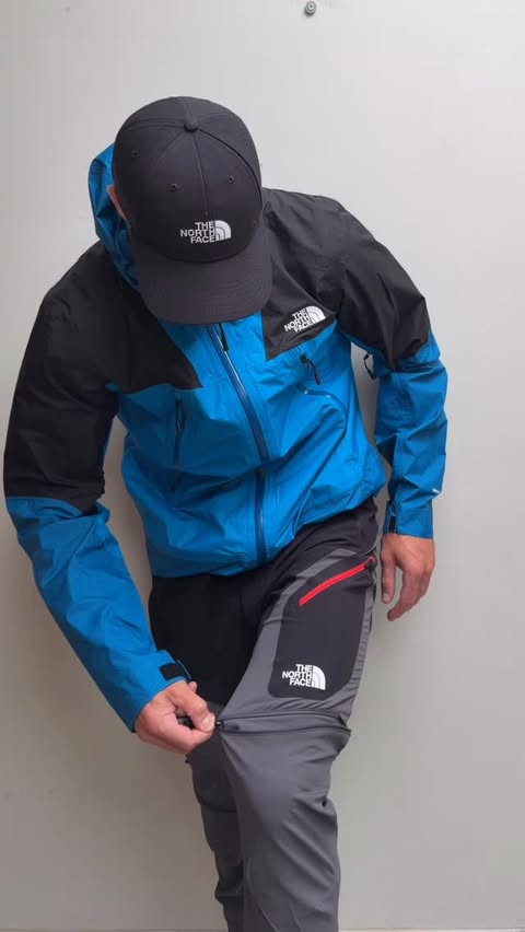 Instagram post by @joshbeaumontt for The North Face. Caption reads: [...] TROUSERS Ready for every adventure.....