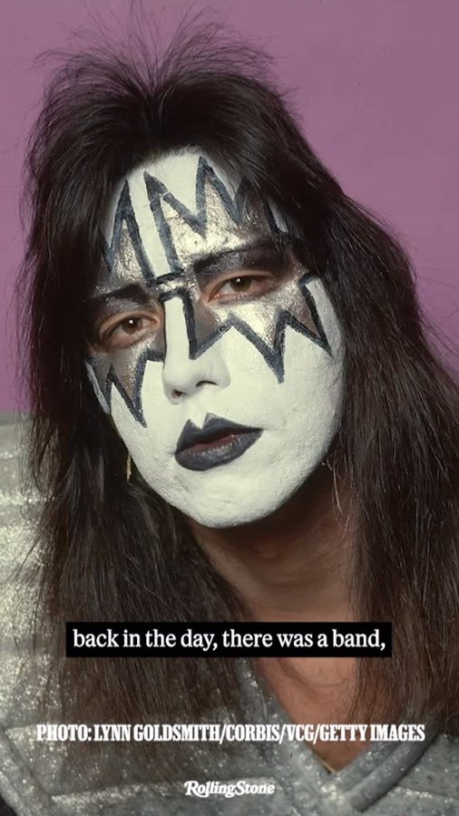 Instagram post by @jeremyasbrock for Rolling Stone. Caption reads: Ace Frehley had a solo band made up of some of....