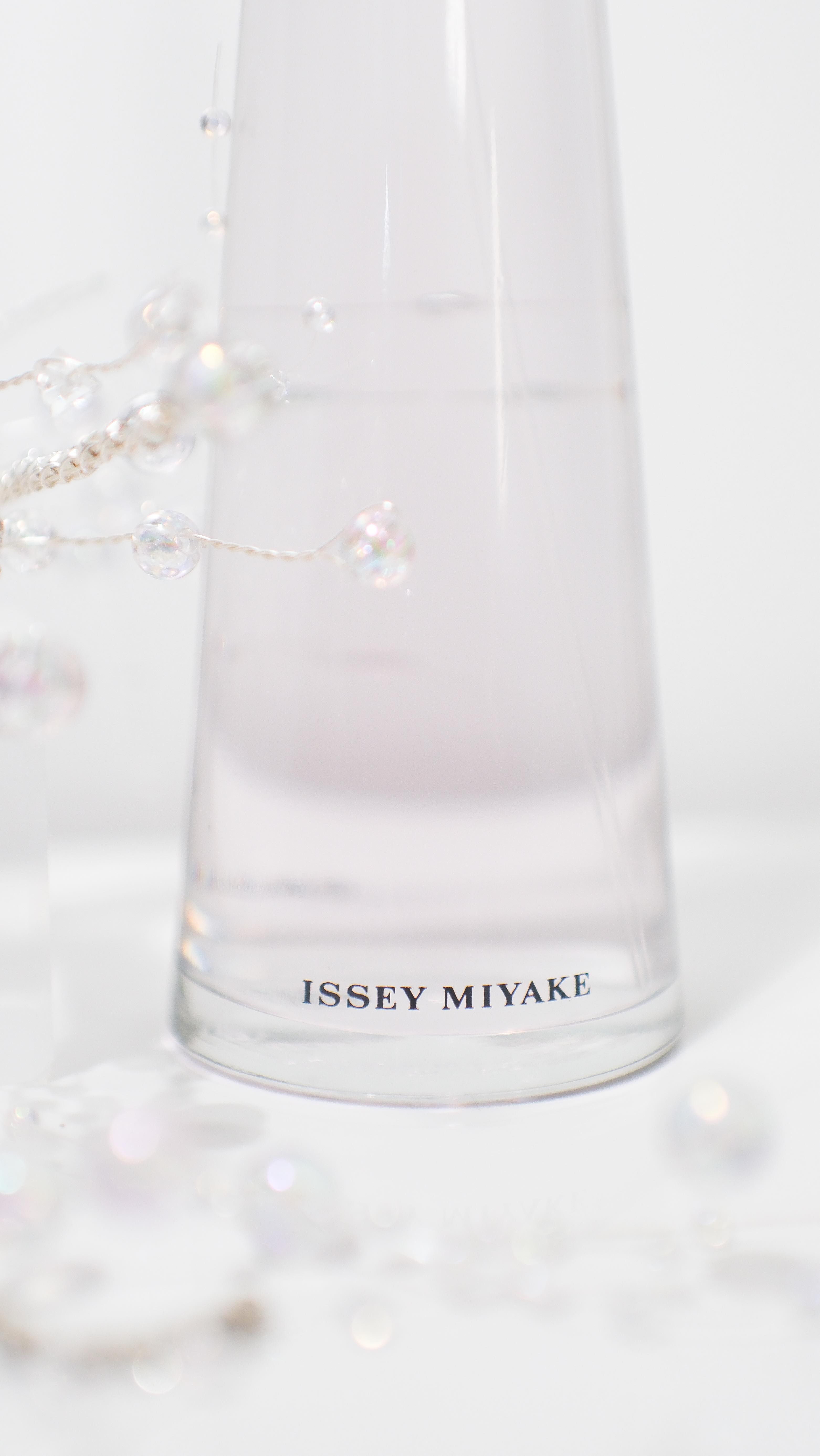 Instagram post by @natrarahmani for Issey Miyake Parfums. Caption reads: 🌊✨ The beauty of the underwater world, bottled in....