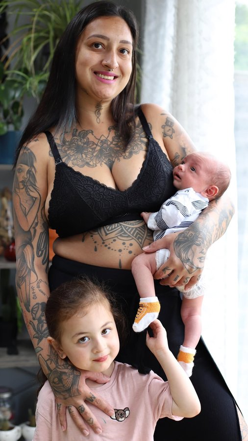 Instagram post by @lucianaplustwo for MORROW+MINT. Caption reads: A closer look to these gorgeous nursing bras from....