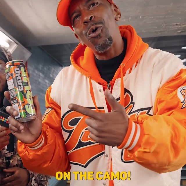 Instagram post by @subwayoracle for Four Loko. Caption reads: @fourloko Camo is bop certified. #AD.