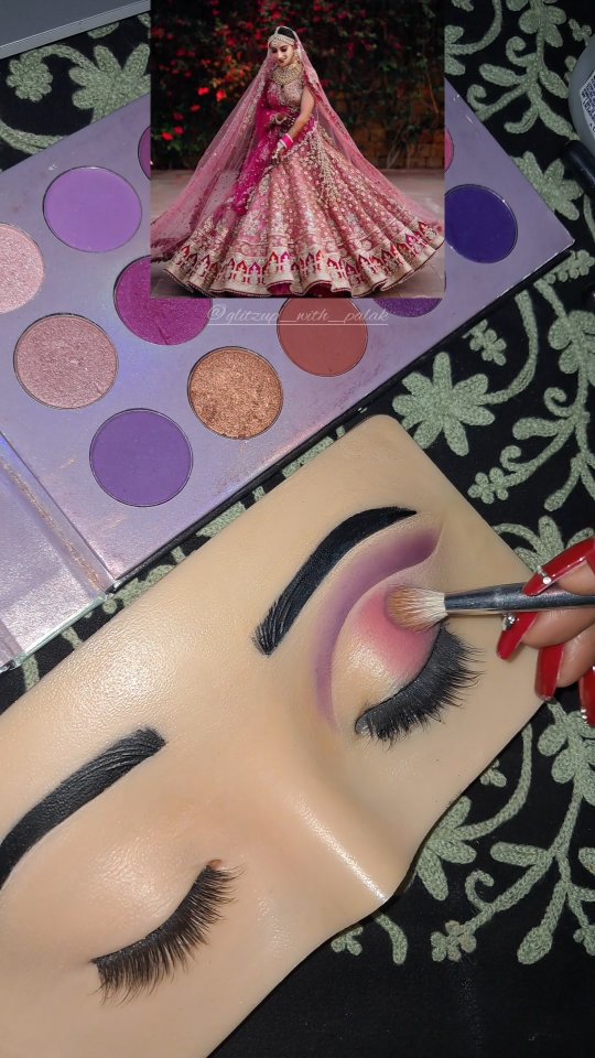 Instagram post by @glitzup_with_palak for Colorbar Cosmetics. Caption reads: Watch YouTube video for step by step tutorial....