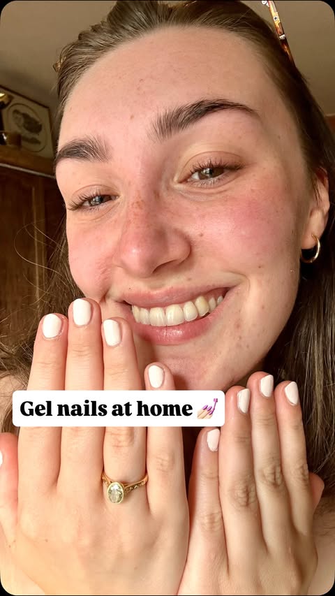 Instagram post by @emmajditto for Manucurist. Caption reads: [...] learning to do them myself at home....